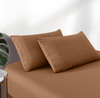Vintage Washed Cotton Fitted Sheet Combo Set - Rust