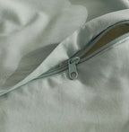 Vintage Washed Microfibre Quilt Cover Set - Sage