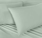 Vintage Washed Cotton Quilt Cover Set - Sage
