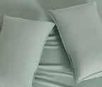 Vintage Washed Microfibre Quilt Cover Set - Sage