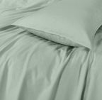 Vintage Washed Cotton Quilt Cover Set - Sage