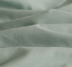 Vintage Washed Microfibre Quilt Cover Set - Sage
