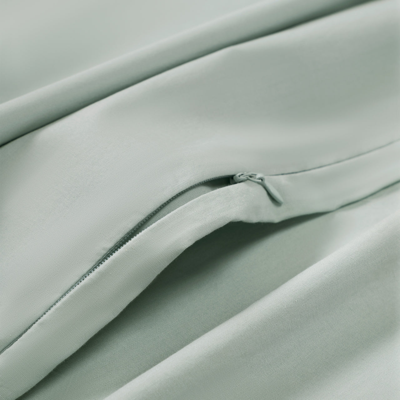 Vintage Washed Cotton Quilt Cover Set - Sage
