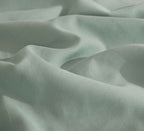 Vintage Washed Microfibre Quilt Cover Set - Sage