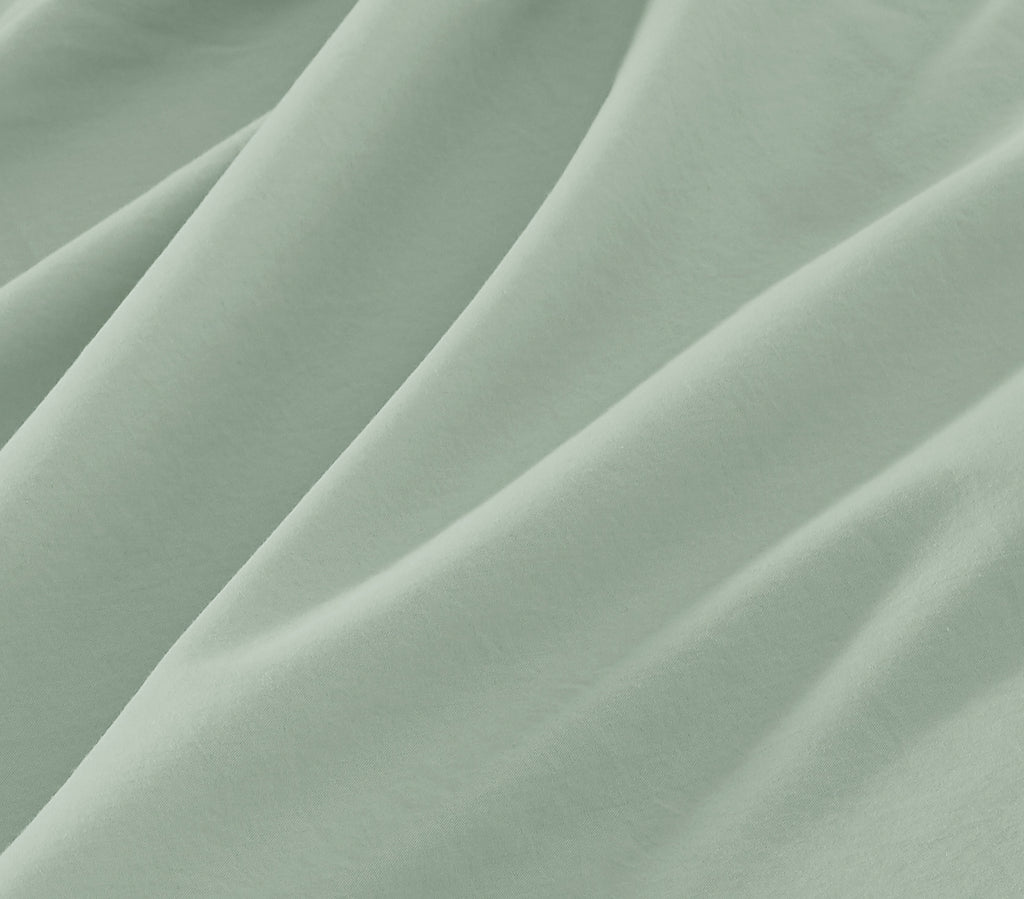 Vintage Washed Cotton Quilt Cover Set - Sage