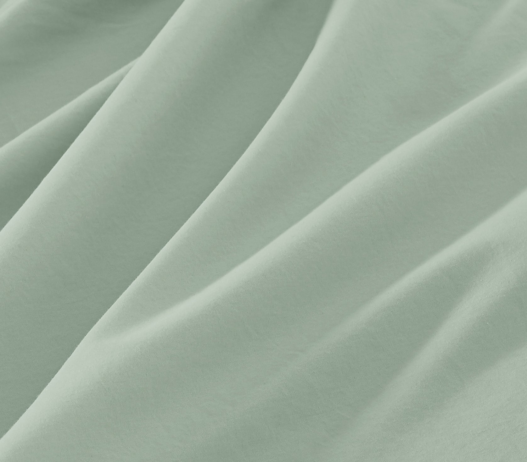 Vintage Washed Cotton Quilt Cover Set - Sage