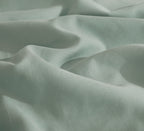 100% Vintage Washed Microfibre Fitted Sheet with Matching Pillowcases - Sage