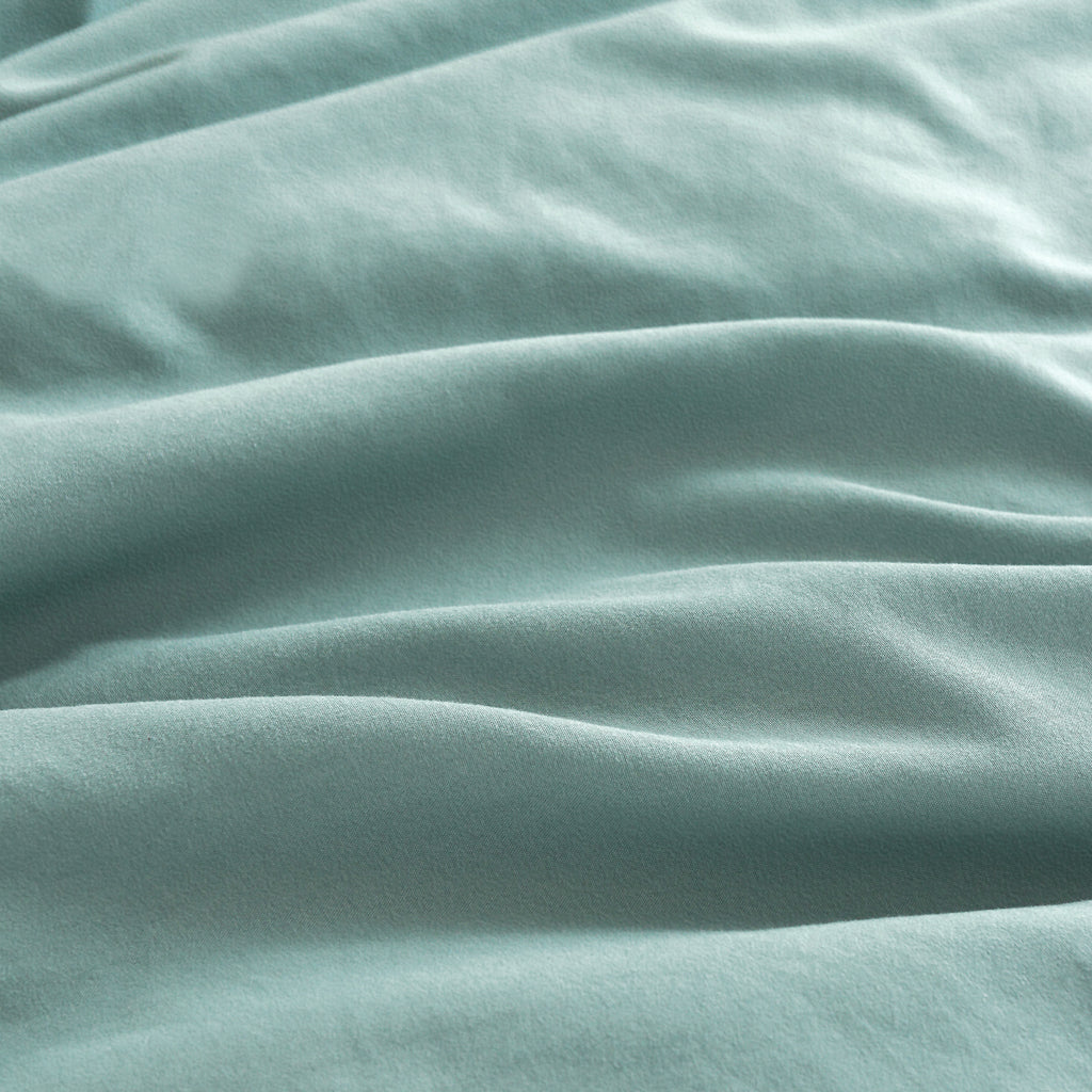 Vintage Washed Microfibre King Pillowcases - Twin-Pack - Seafoam - 50cm x 90cm
