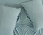 CleverPolly - Vintage Washed Microfibre Standard Pillowcases (Set of 2) - Seafoam