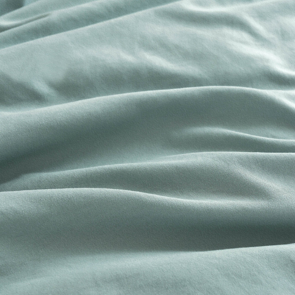 CleverPolly - Vintage Washed Microfibre Standard Pillowcases (Set of 2) - Seafoam