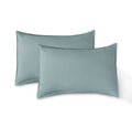 CleverPolly - Vintage Washed Microfibre Standard Pillowcases (Set of 2) - Seafoam
