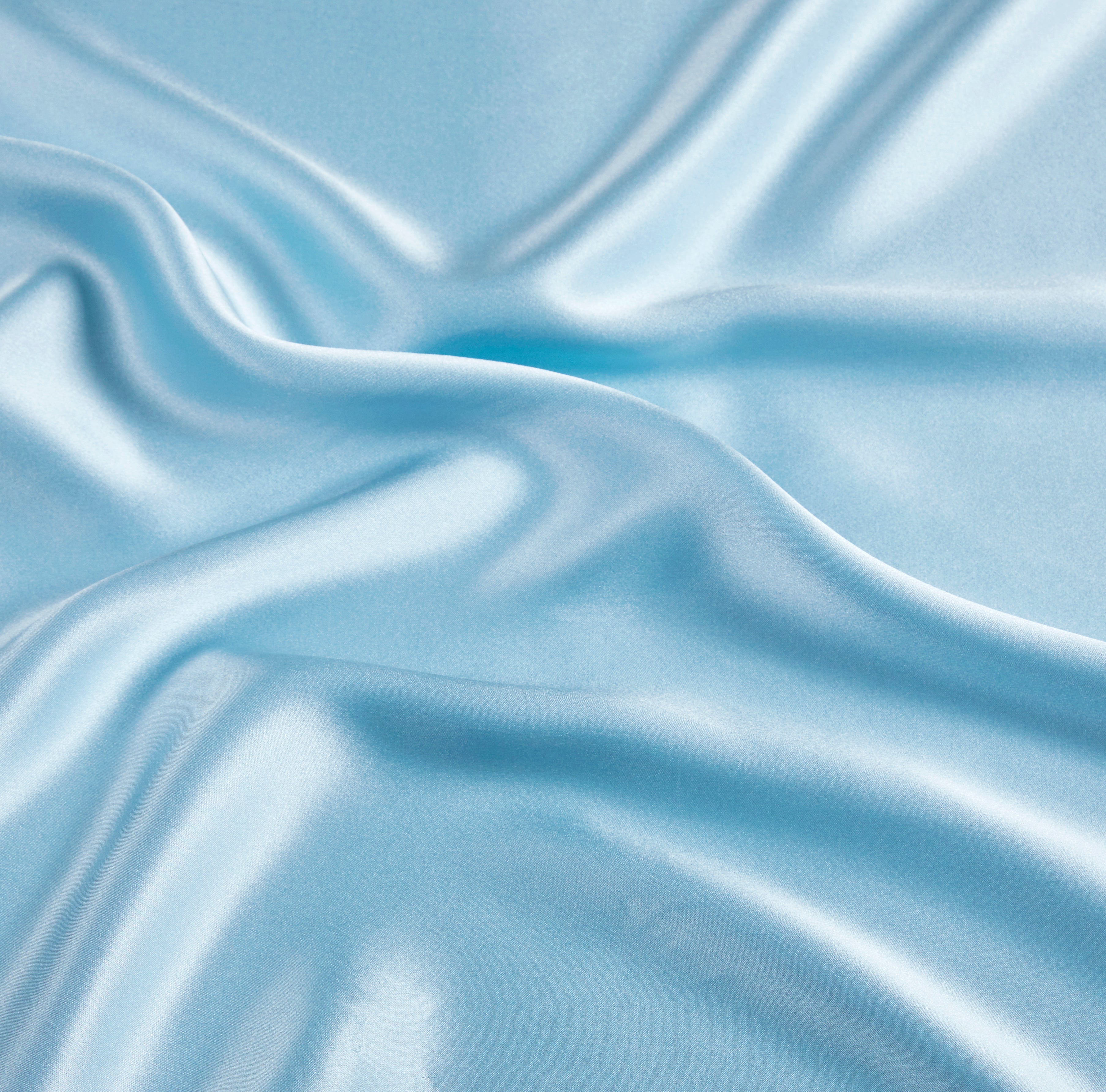 100% Mulberry Silk Pillowcase - Twin-Pack - Sky Blue