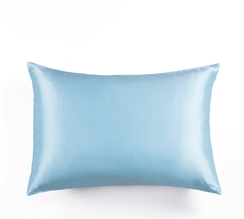 100% Mulberry Silk Pillowcase - Sky Blue
