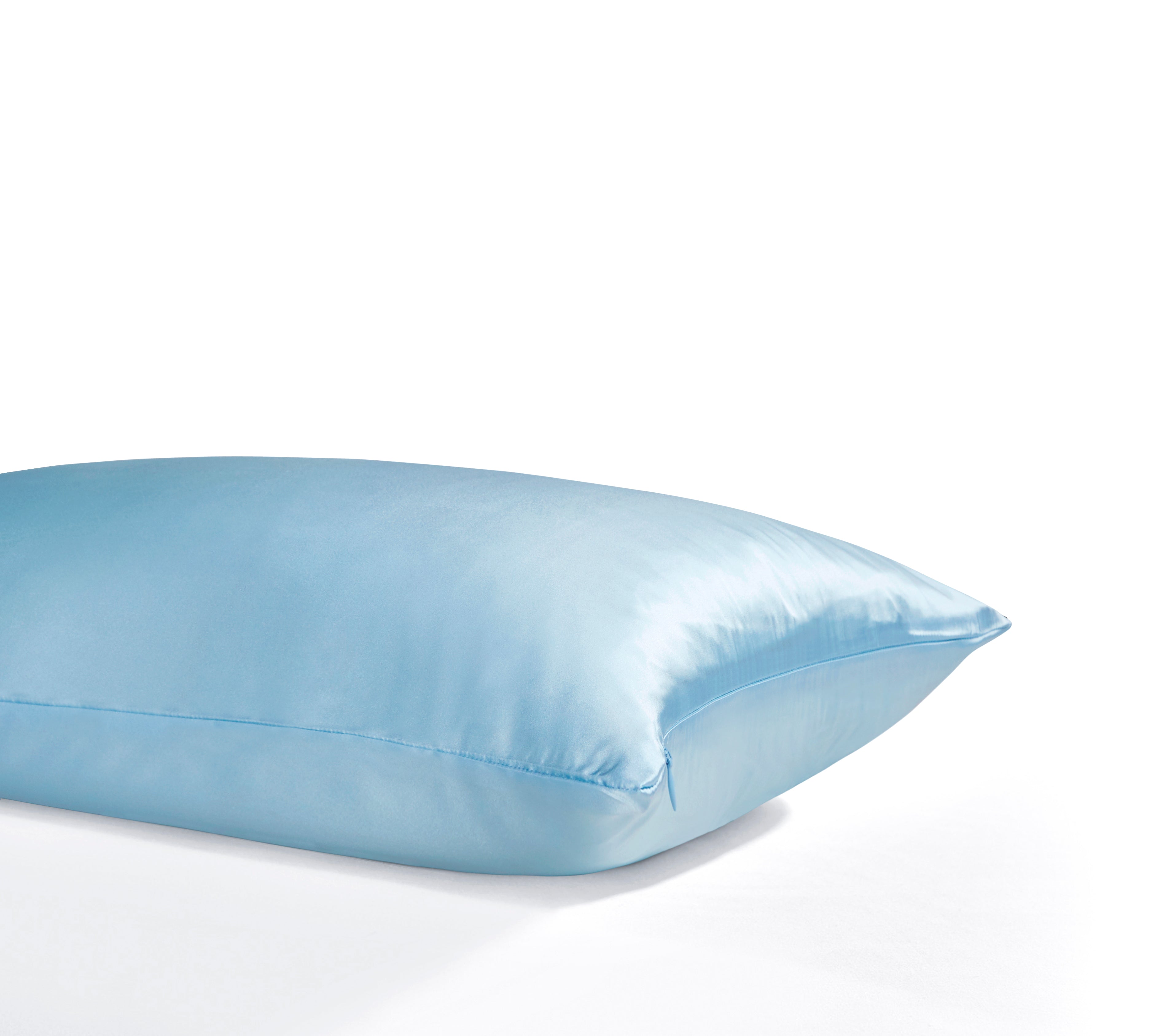 100% Mulberry Silk Pillowcase - Twin-Pack - Sky Blue