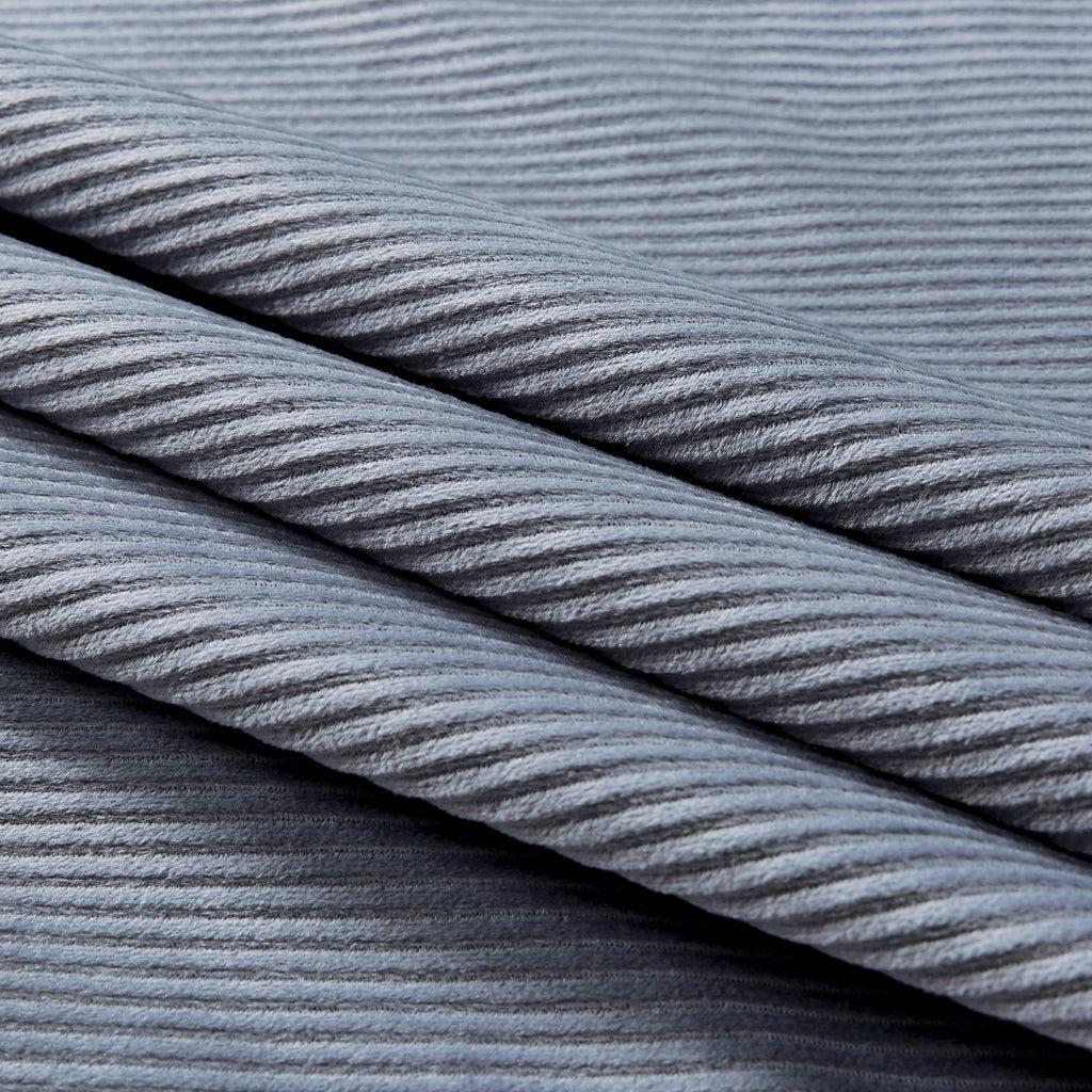 Corduroy Velvet Standard Pillowcase - Twin-Pack - Steel
