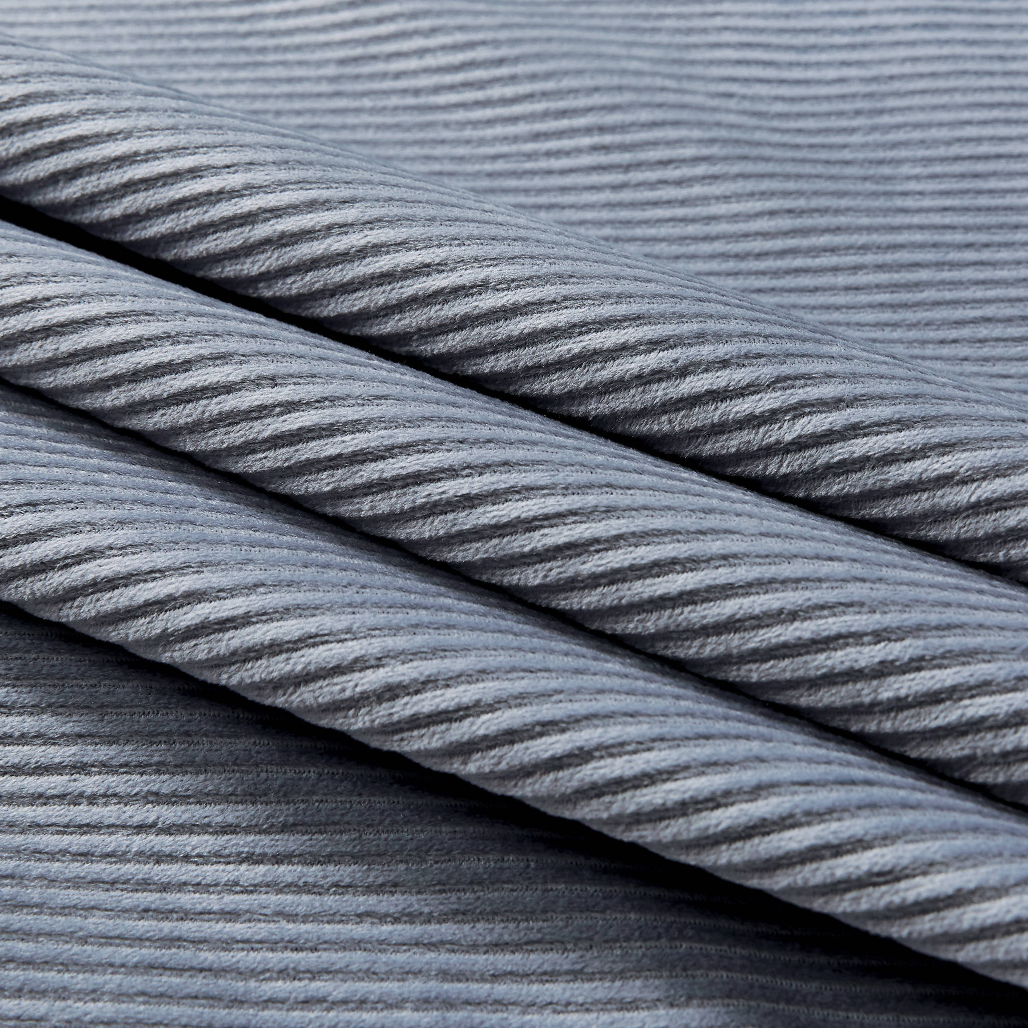 Corduroy Velvet Standard Pillowcase - Twin-Pack - Steel