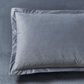 Corduroy Velvet Standard Pillowcase - Twin-Pack - Steel