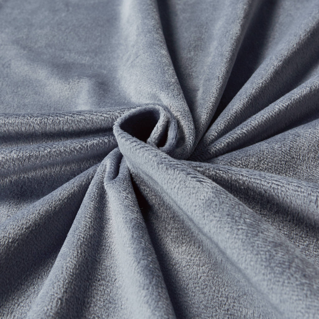 Corduroy Velvet Standard Pillowcase - Twin-Pack - Steel