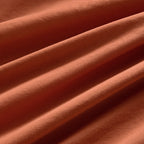 Vintage Washed Microfibre Quilt Cover Set - Terracotta