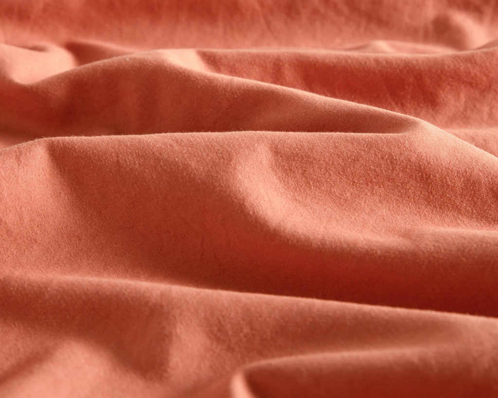 CleverPolly - Vintage Washed Microfibre Standard Pillowcases (Set of 2) - Terracotta