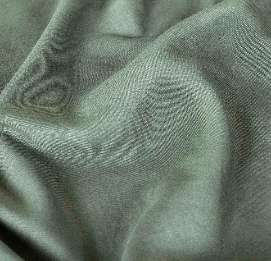Vintage Washed Microfibre European Pillowcases - Twin-Pack - Khaki Green