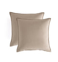 Vintage Washed Microfibre European Pillowcases - Twin-Pack - Linen