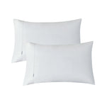 Vintage Washed Cotton Sheet Set with Matching Pillowcases - White