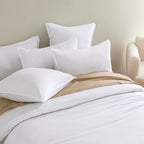 Vintage Washed Microfibre Standard Pillowcases - Twin-Pack - White