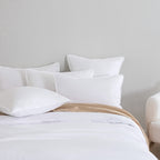 Vintage Washed Microfibre Standard Pillowcases - Twin-Pack - White