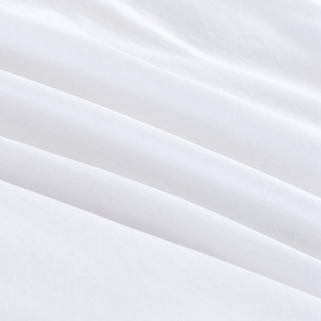 Vintage Washed Microfibre European Pillowcases - Twin-Pack - White