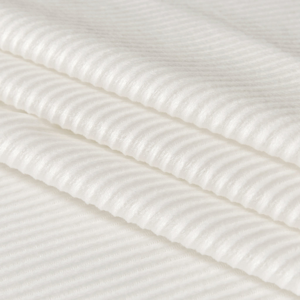 Corduroy Velvet European Pillowcase -  White