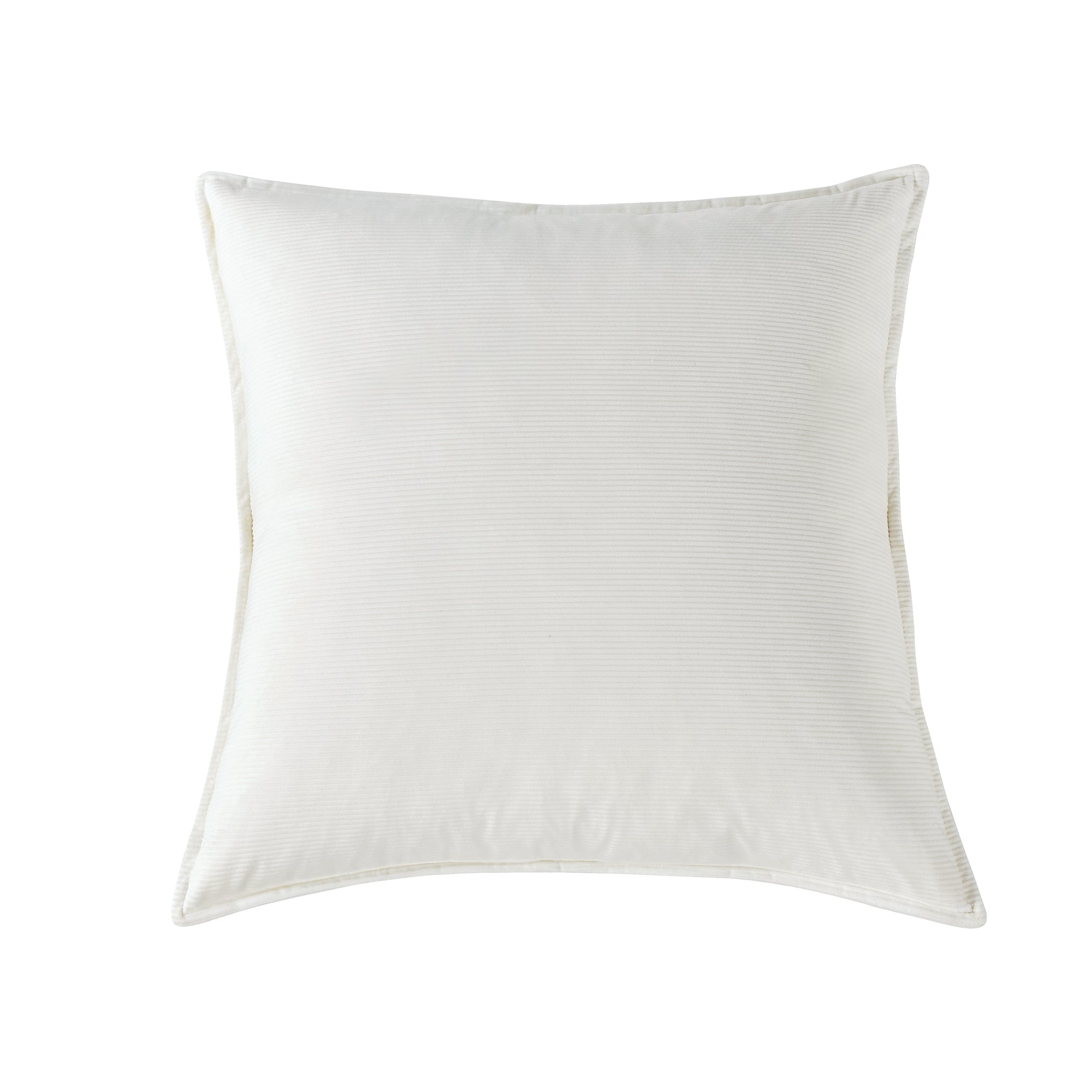 Corduroy Velvet European Pillowcase -  White