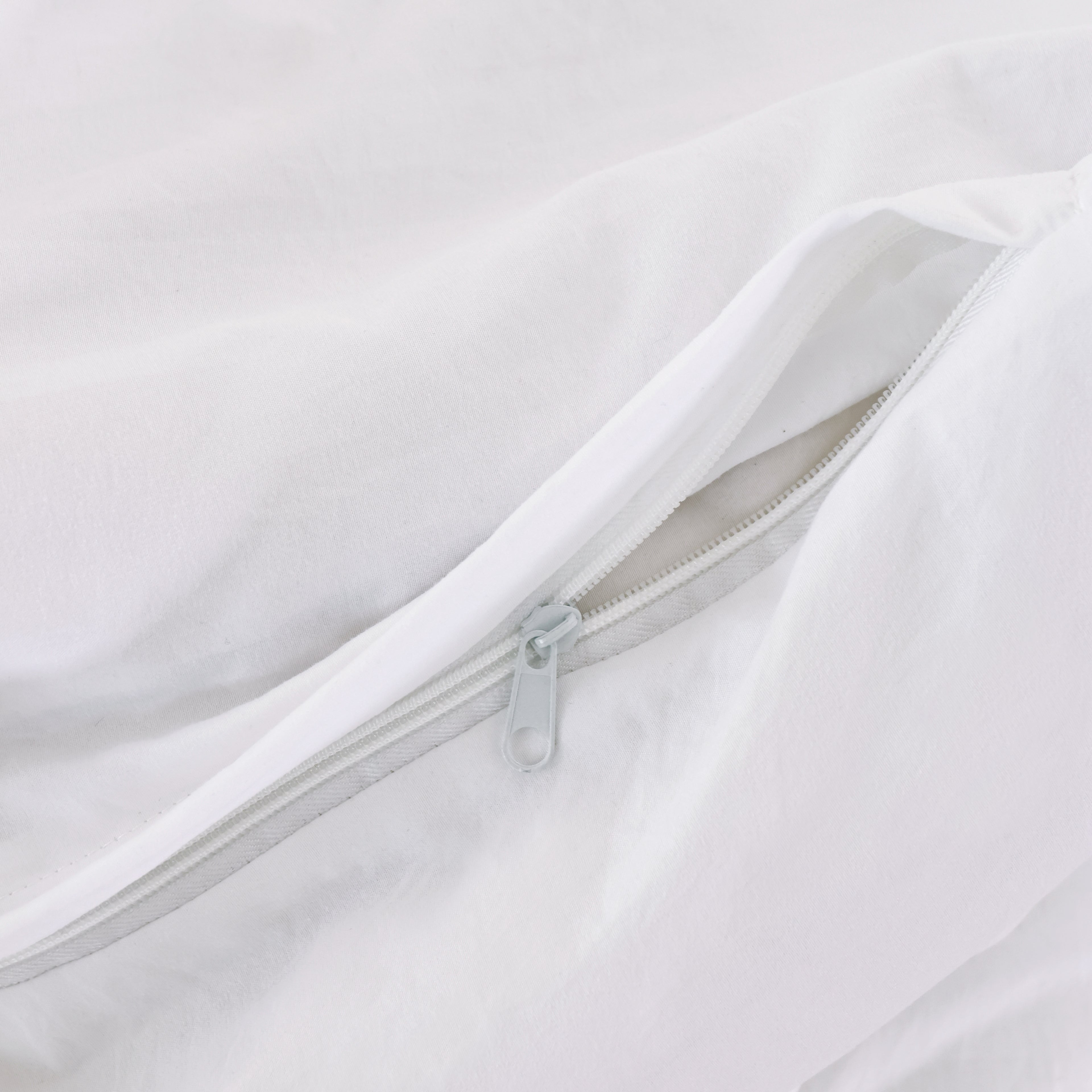 Vintage Washed Microfibre Quilt Cover Set - White