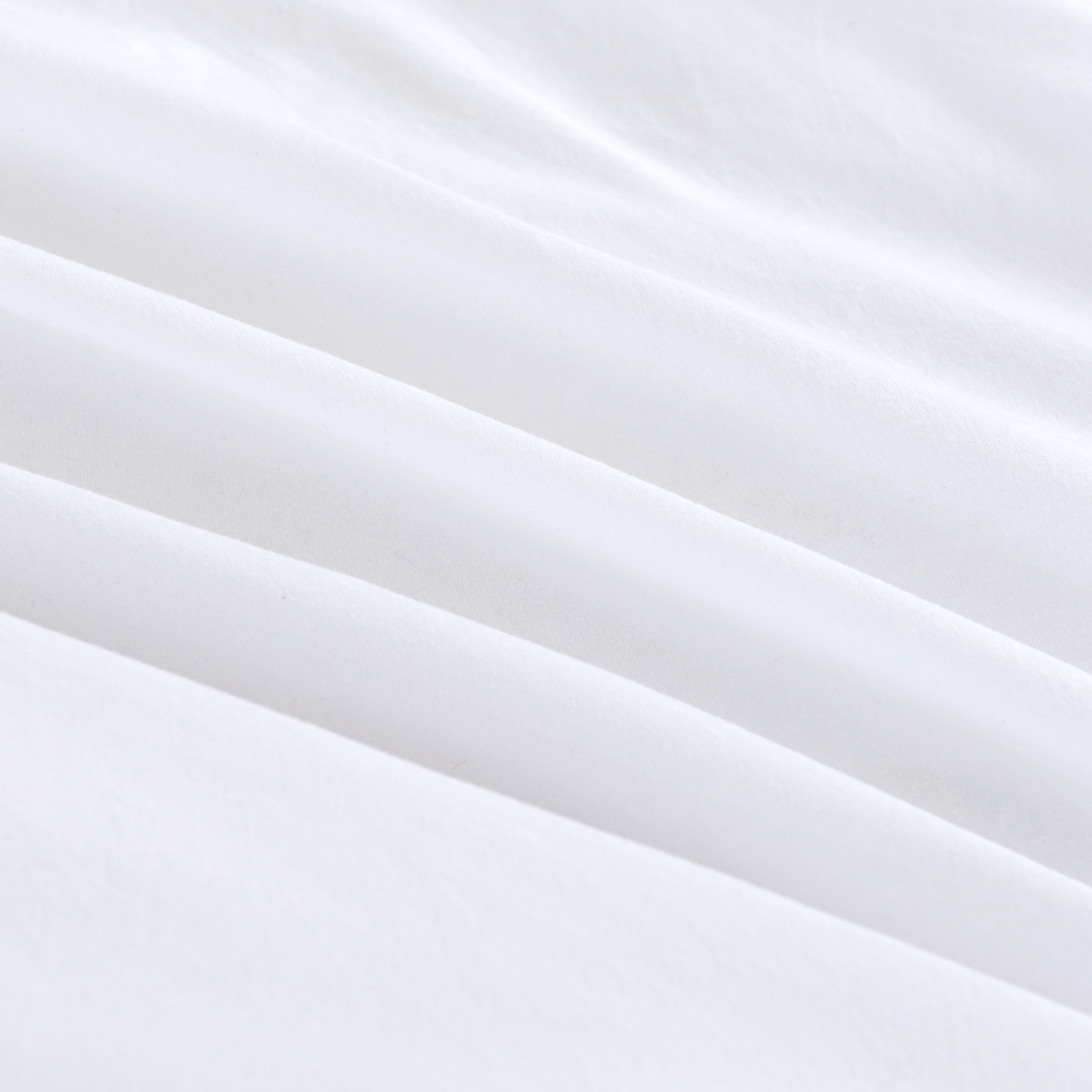 Vintage Washed Microfibre Quilt Cover Set - White
