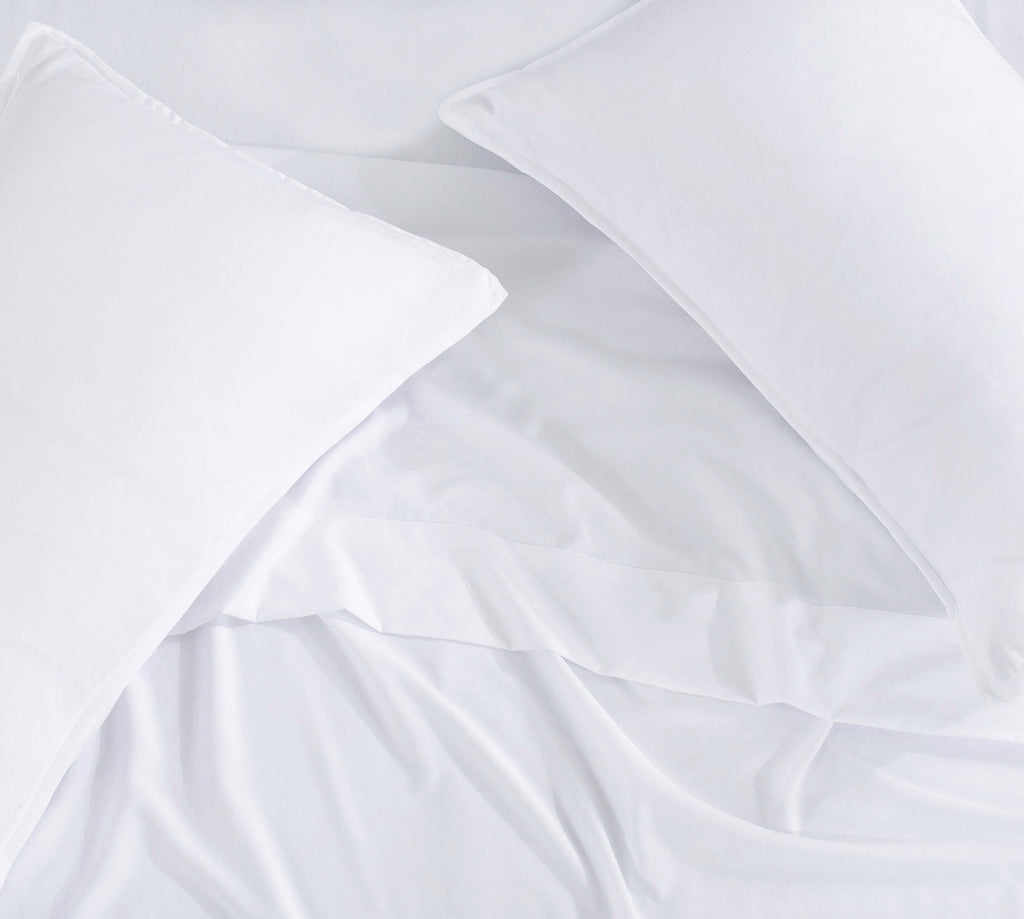 Vintage Washed Microfibre Quilt Cover Set - White