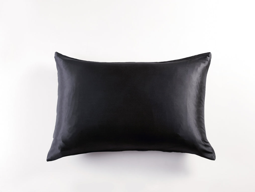 100% Mulberry Silk Pillowcase - Black