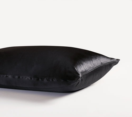 100% Mulberry Silk Pillowcase - Black