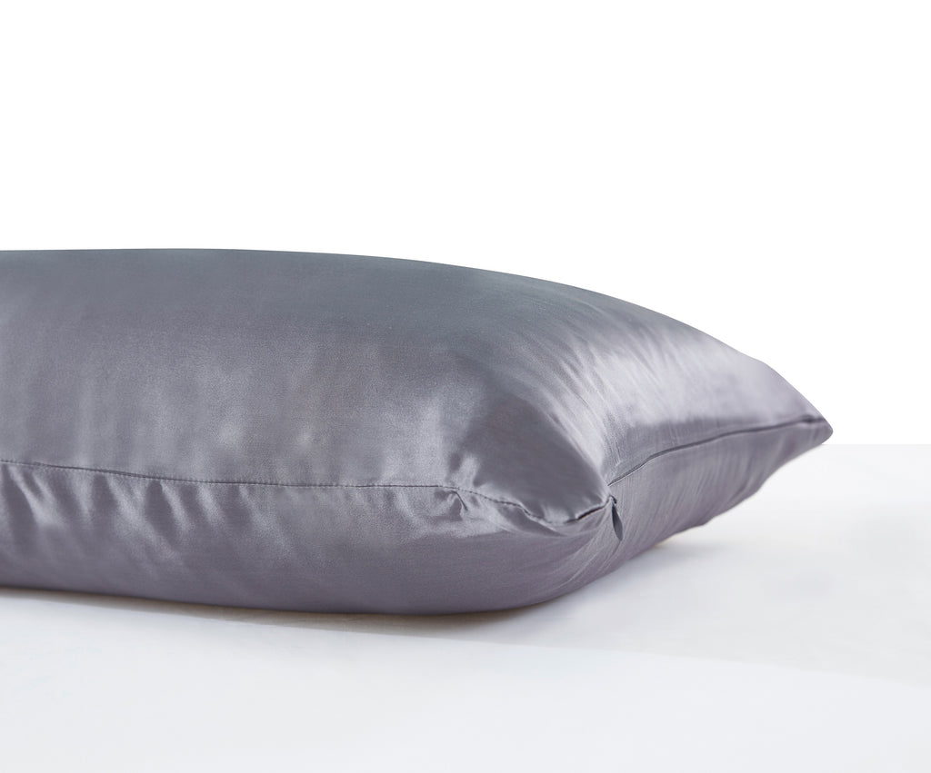 100% Mulberry Silk Pillowcase - Charcoal