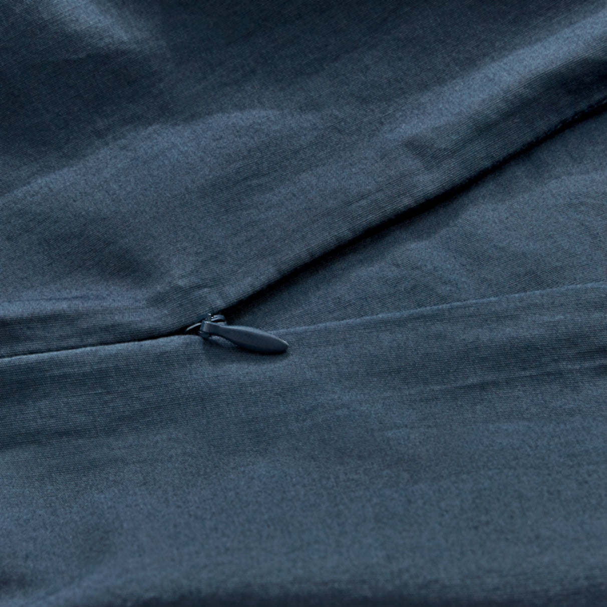 Vintage Washed Cotton Quilt Cover Set - Dark Indigo