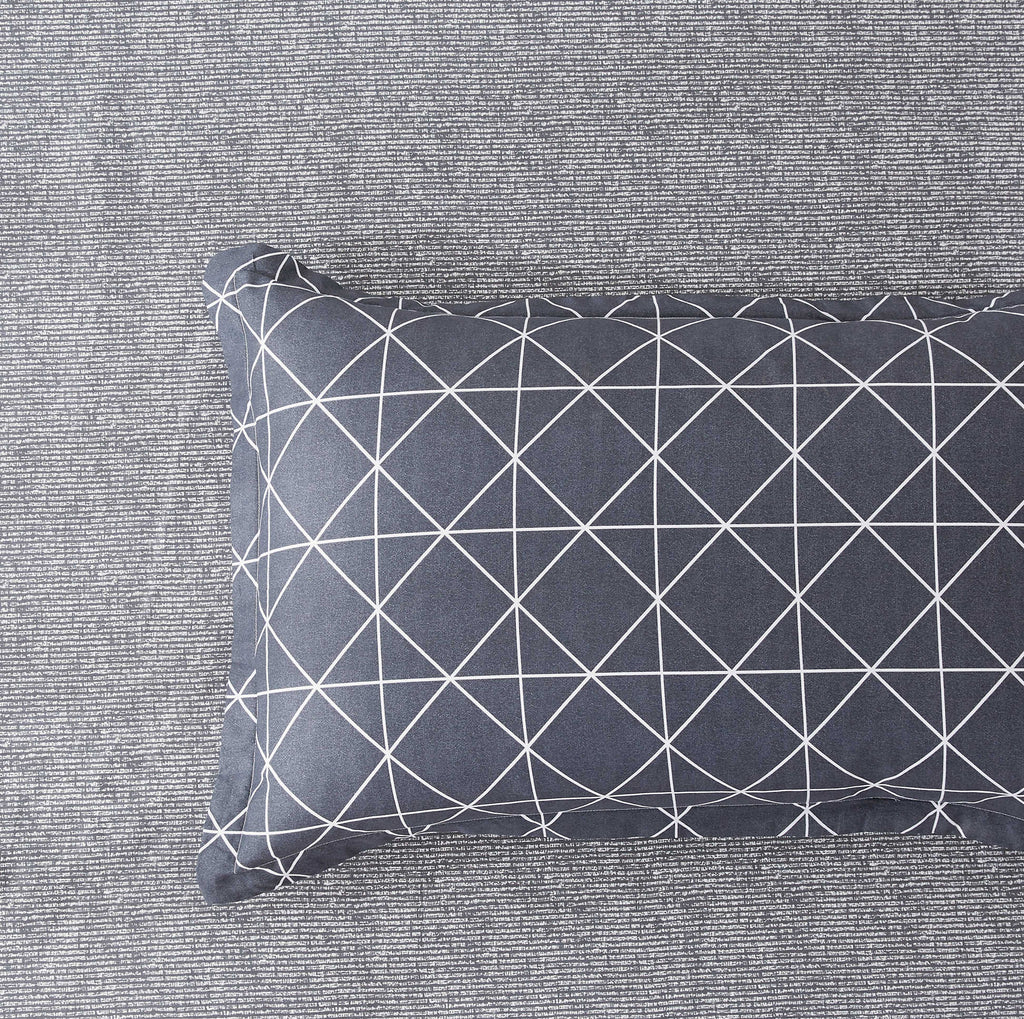 100% Cotton 250TC Reversible Quilt Cover Set - Manhattan