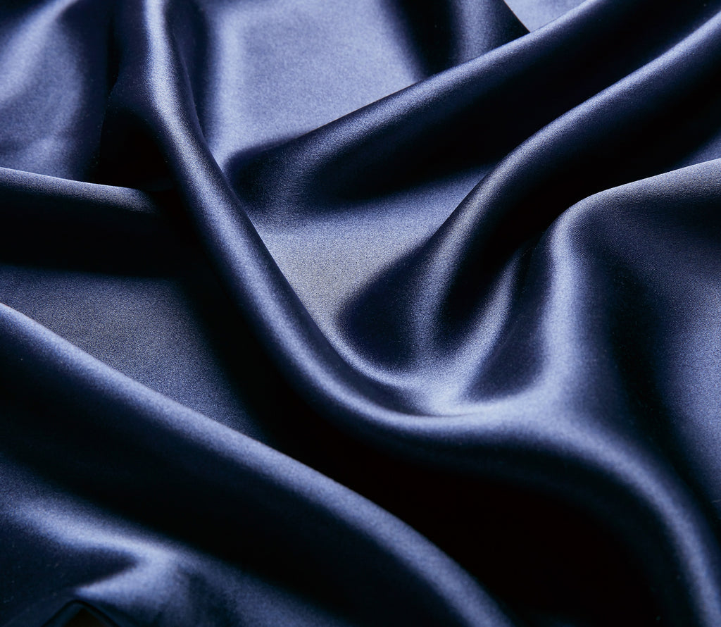 100% Mulberry Silk Pillowcase - Navy Blue