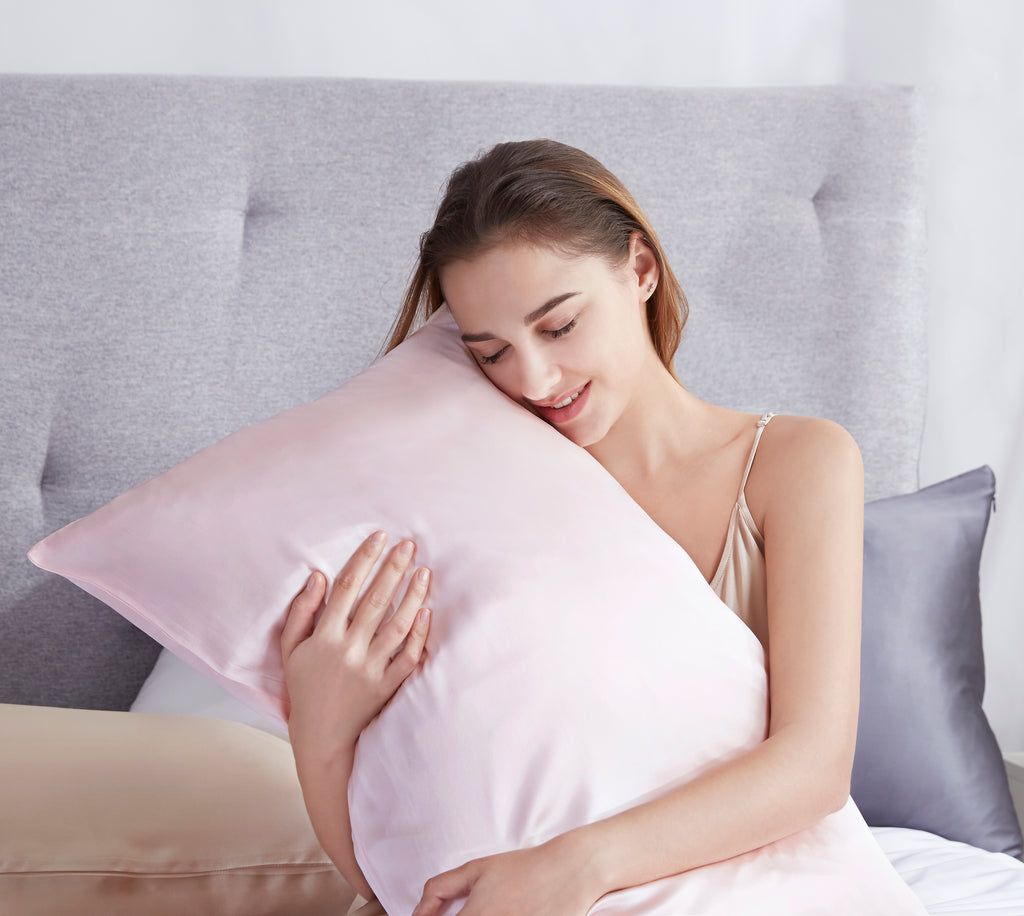100% Mulberry Silk Pillowcase - Pink
