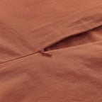 Vintage Washed Cotton Quilt Cover Set - Brick