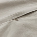 Vintage Washed Cotton Quilt Cover Set - Natural