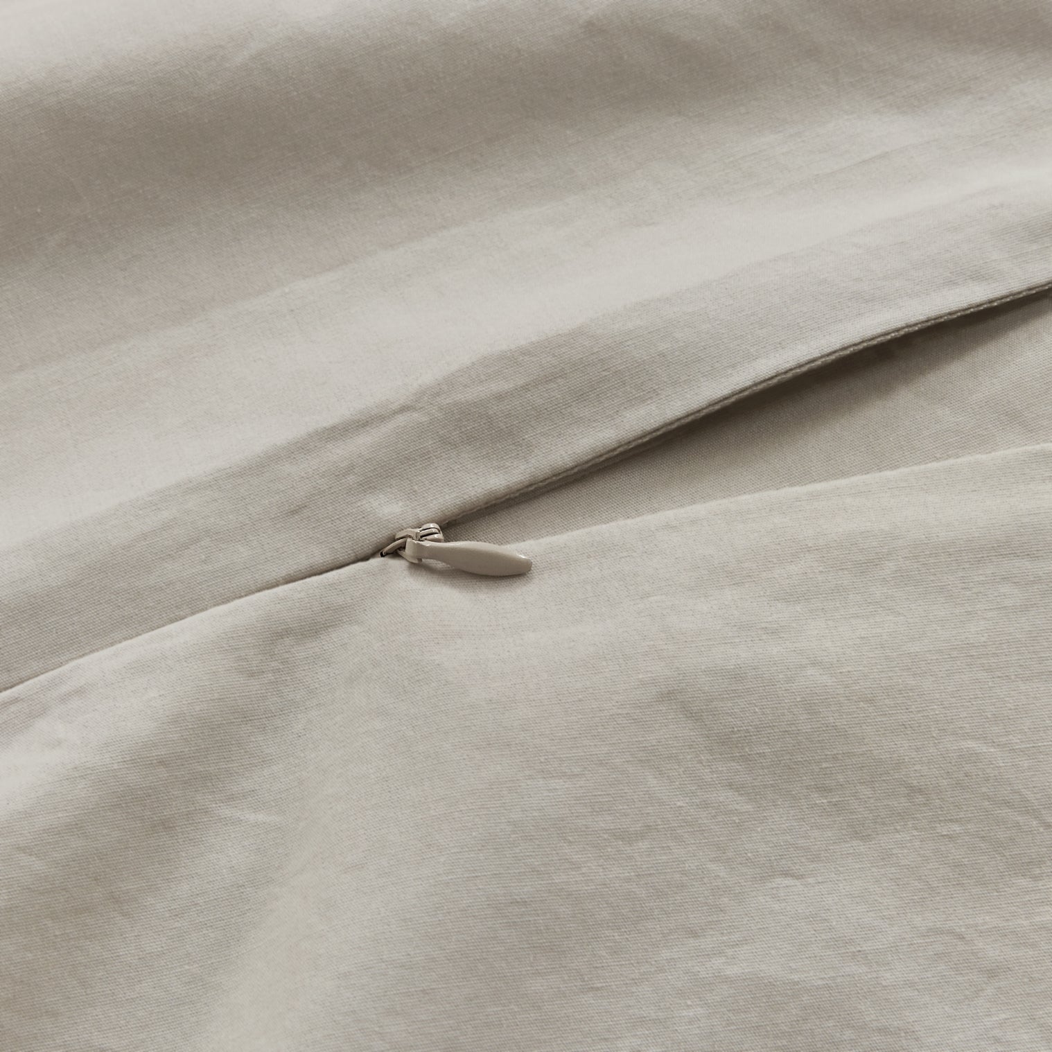 Vintage Washed Cotton Quilt Cover Set - Natural