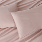 Vintage Washed Cotton Quilt Cover Set - Pink