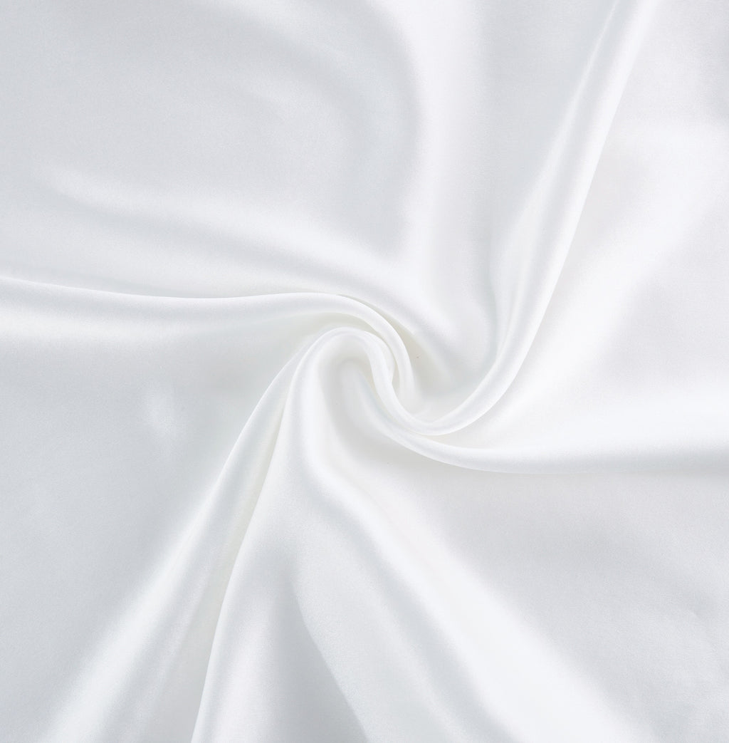 100% Mulberry Silk Pillowcase - White